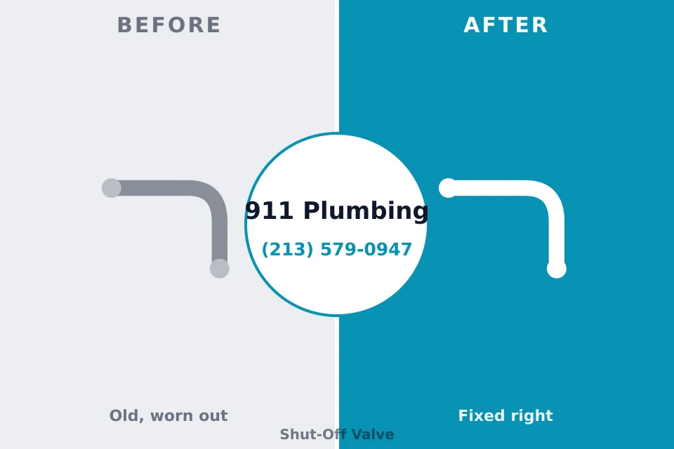 Before and after: plumbing repair Finderne, NJ